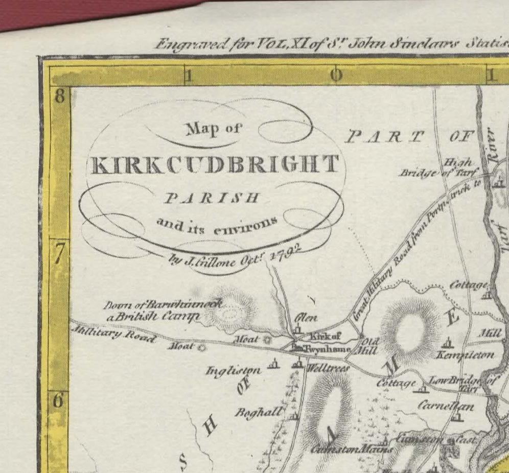 Kirkcudbright Parish 1792 Map